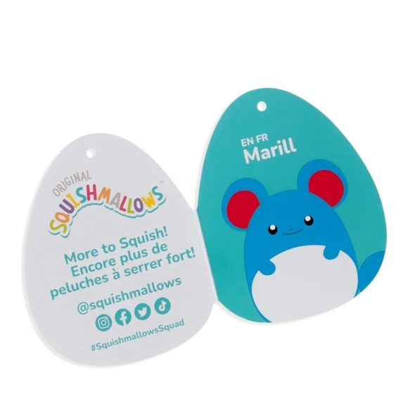 Squishmallows Original 14-Inch Marill Pokémon Plush - Ultrasoft Official Jazware - Picture 5 of 5